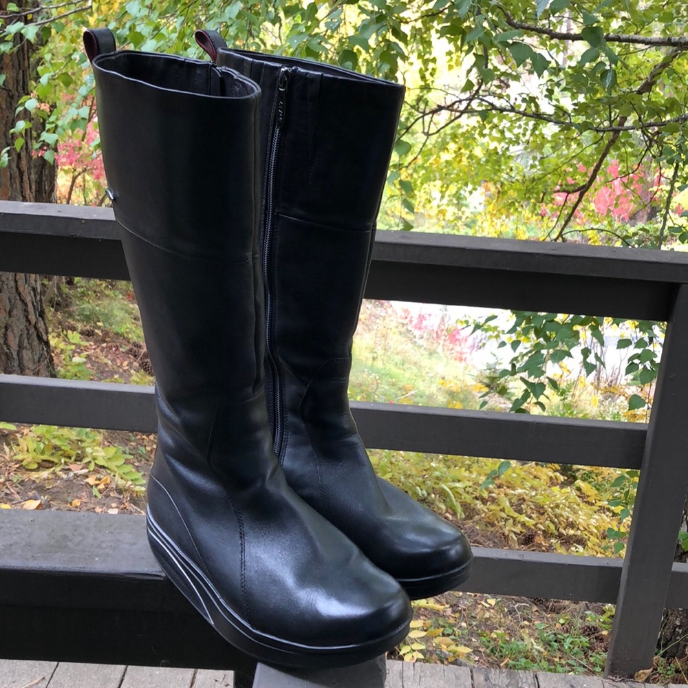 Tall boots leather boots